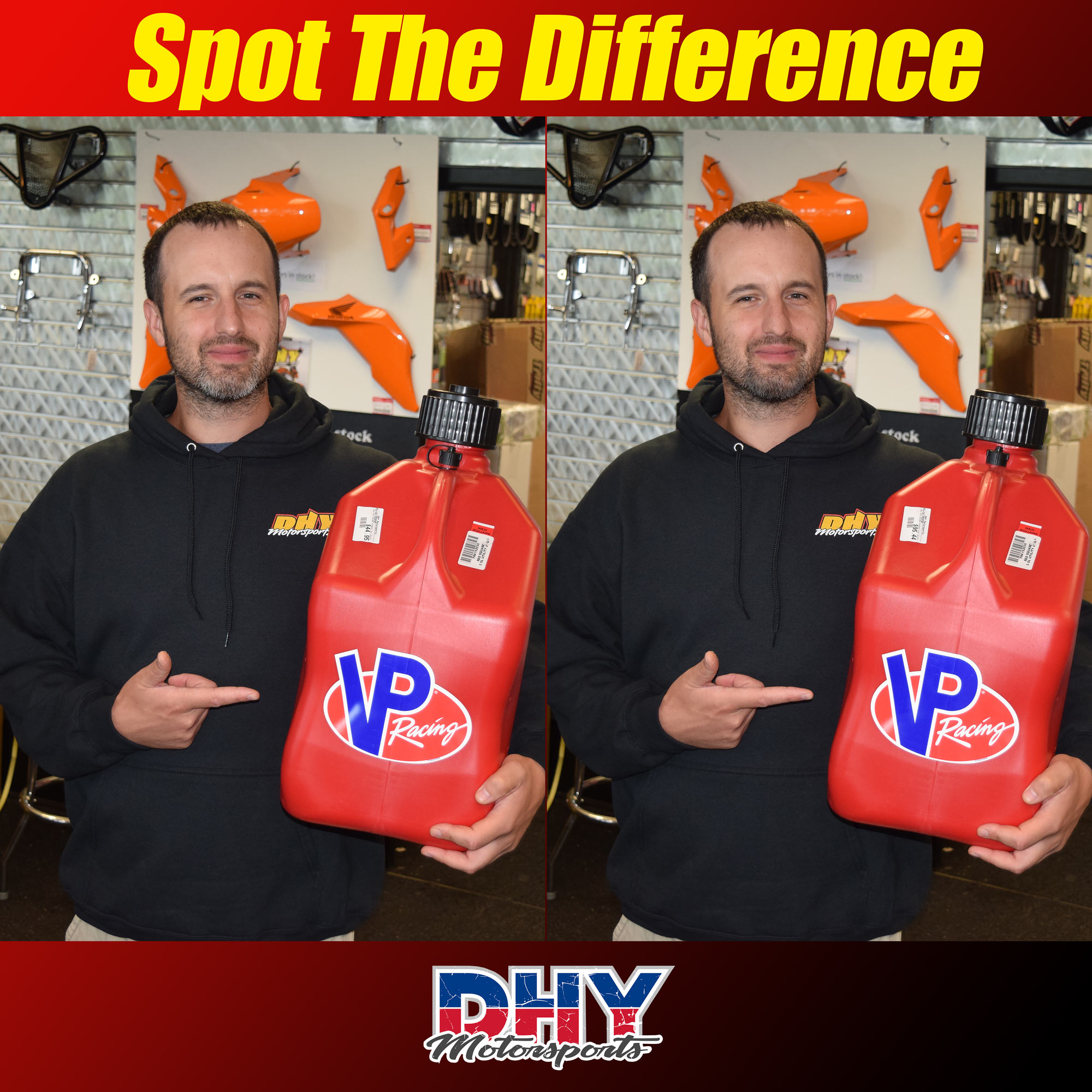 Can you spot the differences in these images of Errik at the Parts Counter?